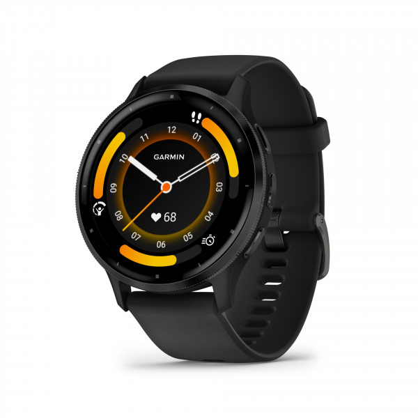 Garmin VENU 3 Schwarz Grau Smartwatch OLED Fitnesstracker 14 Tage Laufzeit