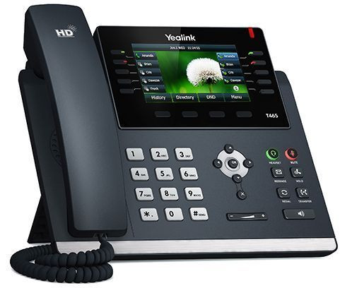 Yealink SIP-T46S Schwarz schnurgebundenes SIP-Telefon PoE HD-Voice QoS