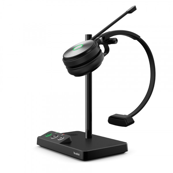 Yealink Headset WH62 Mono Kopfhörer schwarz kabellos Überkopf Micro-USB DECT