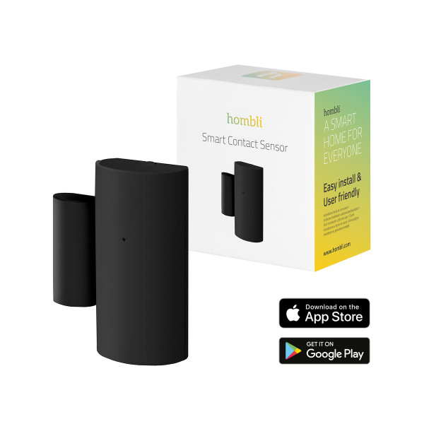 Hombli smarter Bluetooth Kontakt Sensor schwarz Smart Home Push-Benachrichtigung