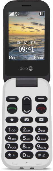 Doro 6060 schwarz Klapphandy 2G 2.8 Zoll 3MP microSD Notruftaste Taschenlampe