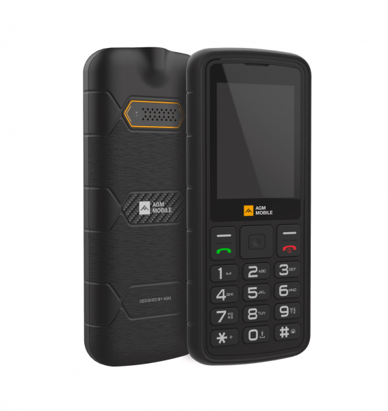 AGM by Bea-fon M9 Bartype 4G Rugged Schwarz Mobiltelefon Wasserfest 2,4" Kamera