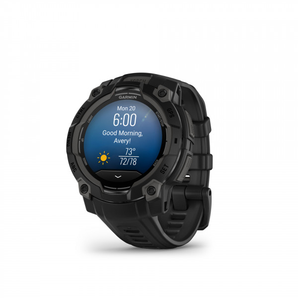 Garmin Instinct 3 AMOLED 45mm Smartwatch Schwarz Bluetooth Android iOS 4GB OLED