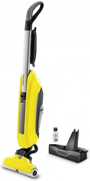 Kärcher FC 5 Standstaubsauger AC Nass + Beutellos 460W Schwarz Silber Gelb