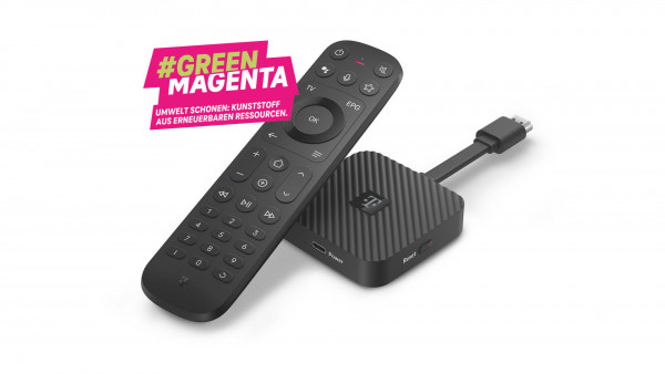 Telekom Magenta TV Stick 4K Schwarz 2 Generation Streaming Android TV 12 16GB