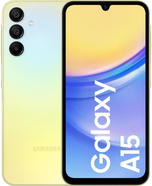 Samsung A155F Galaxy A15 4G 128GB 4GB Android Gelb 6.5" DS Smartphone USB-C NFC