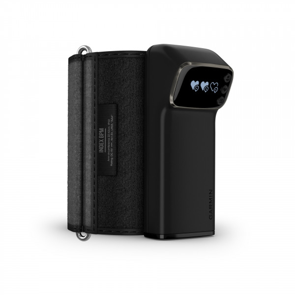 Garmin Index Blutdruckmessgerät schwarz WiFi Bluetooth OLED Display 22 bis 42 cm