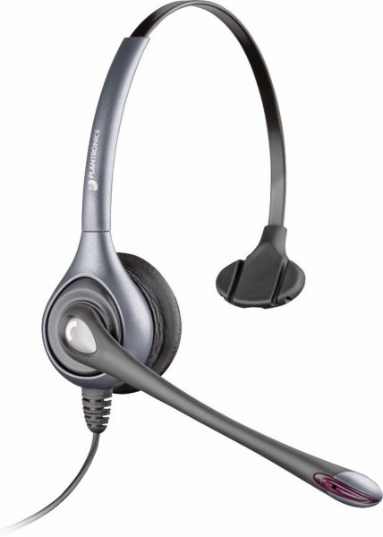 Plantronics Headset SupraPlus silber HW351N Monaural Noice Cancelling Mikrofon