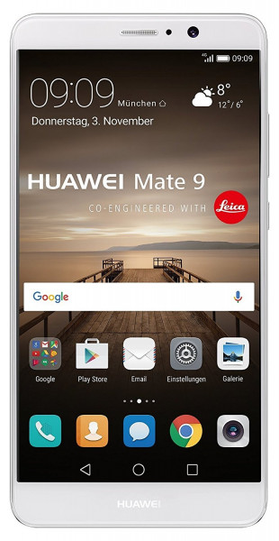 Huawei Mate 9 DualSim silber 64GB LTE Android Smartphone 5,9" Display 20MPX