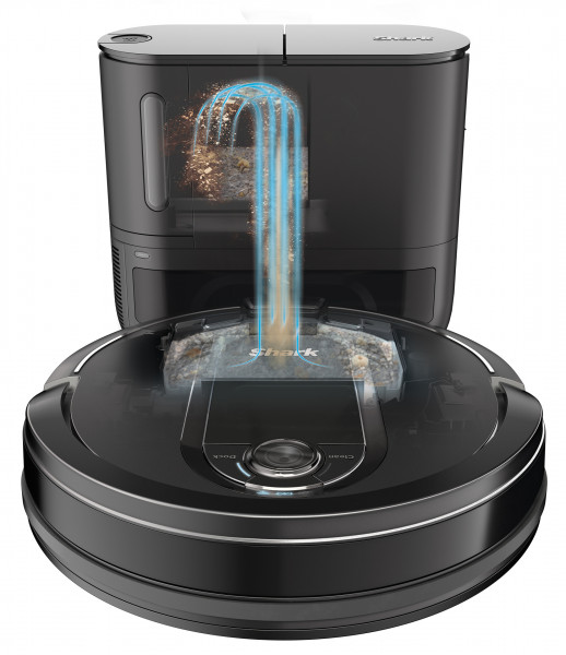 Shark RV1000SEU IQ Self-Empty Saugroboter Schwarz WLAN Navigationsart Kamera