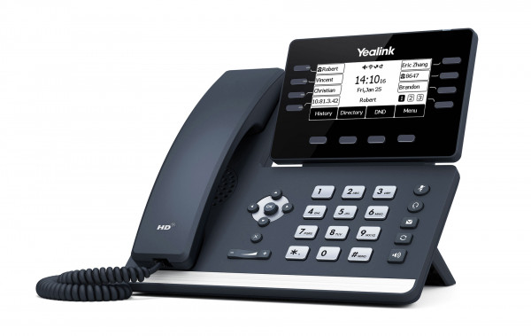 Yealink SIP-T53W VoIP Telefon schnurgebunden Dunkelgrau Bluetooth WLAN 3.7"LCD