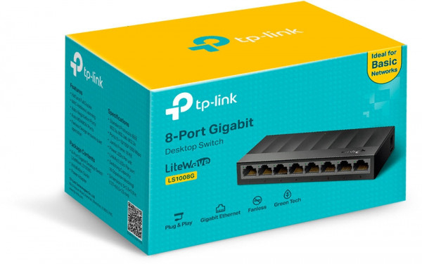 TP-Link LS1008G LiteWave 8-Port Gigabit Desktop Switch