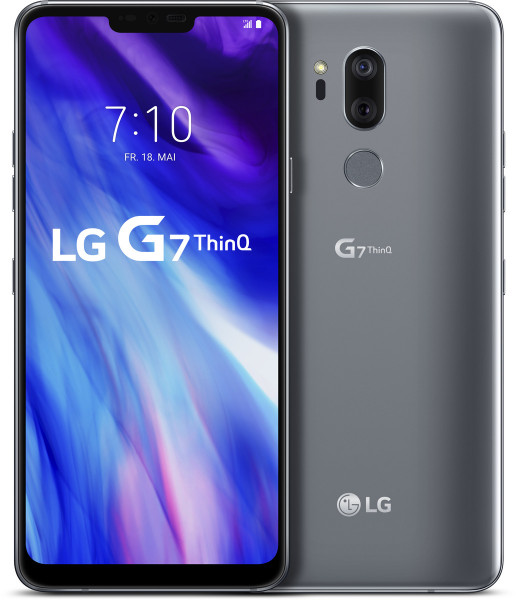 LG G7 ThinQ grau 64GB LTE Android Smartphone o. Simlock 6,1" Display 16Megapixel