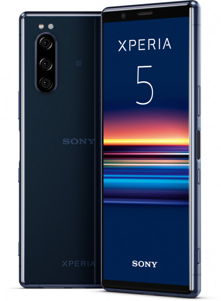 Sony Xperia 5 DualSim blau 128GB LTE Android Smartphone 6,1" OLED 21:9 12 MPX