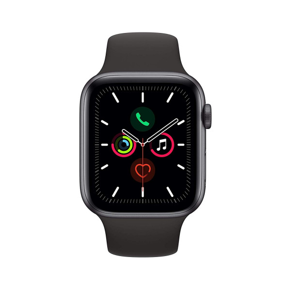 Apple Watch 5 spacegrau Alu 44mm schwarz GPS Smartwatch Fitness Tracker OLED
