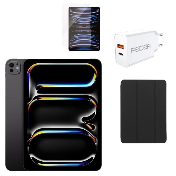 Apple iPad Pro 5G 11" OLED 2024 256GB 8GB schwarz Tablet USB-C 12MP iPadOS M4