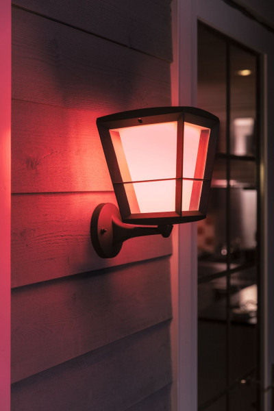 Philips HUE Econic LED Wandleuchte Laterne schwarz dimmbar Smart Home ZigBee