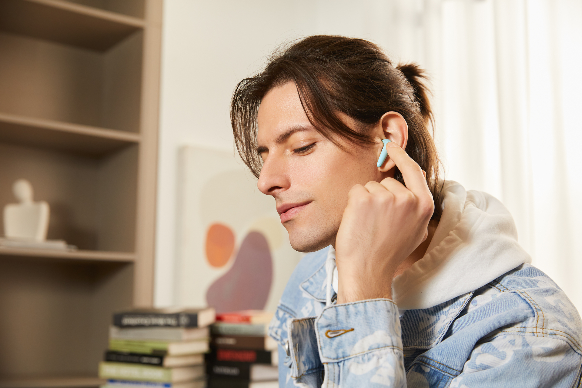Huawei - FreeBuds SE Blau Bluetooth In Ear Kopfhörer Headset bis 24h Akku  