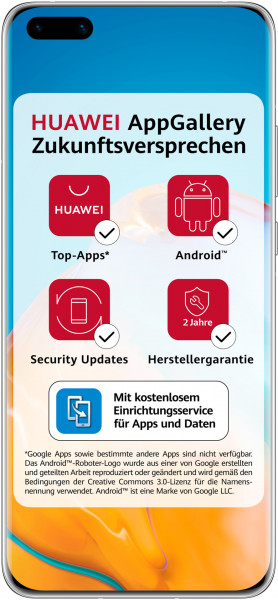 Huawei P40 Pro+ 512GB weiß 5G Android Smartphone 6.58" OLED 8 GB RAM 50MP EMUI