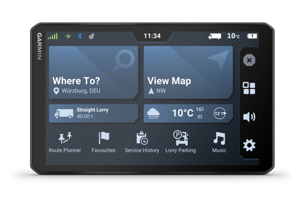 Garmin dēzl LGV820 Schwarz Navigationsgerät 8" Touch USB-C microSD 32 GB Wi-Fi