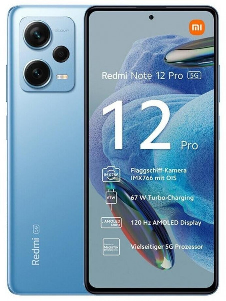 Xiaomi Redmi Note 12 Pro 5G Smartphone 128GB 8GB USB-C 6.67" Android 12 50MP NFC