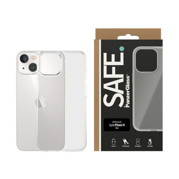 iPhone 14|13 Premium TPU Case Schtzcover transaprente Hülle SAFE. By PanzerGlass