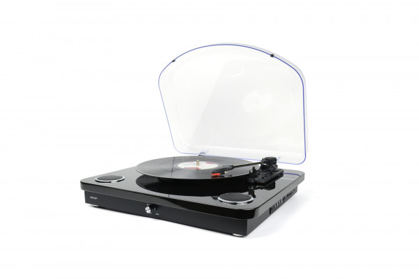 Denver Plattenspieler VPL-210 schwarz Retro Vinyl Bluetooth USB Lautsprecher MP3