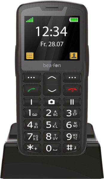 Bea-fon SL260 Schwarz 2G Mobiltelefon Senioren 2,2" Großtasten Bluetooth USB-C