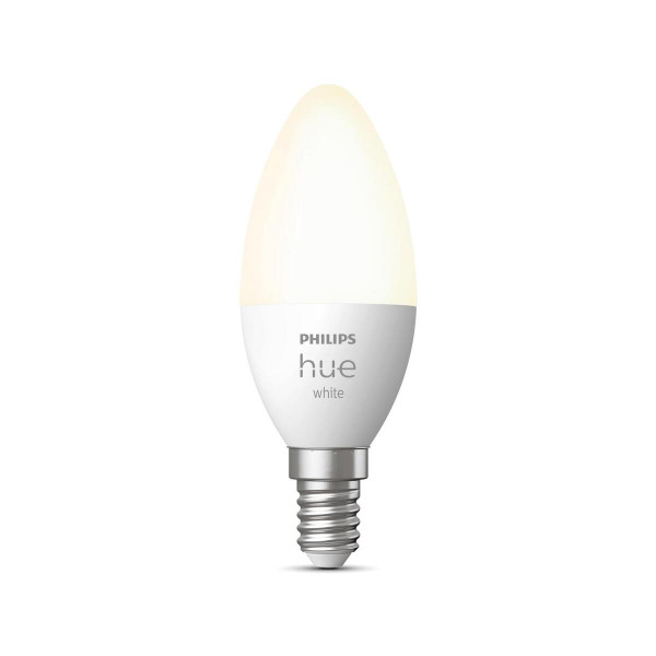 Philips Hue E14 Smart LED Leuchtmittel Kerze Warmweiß Einzelpack 470lm Bluetooth