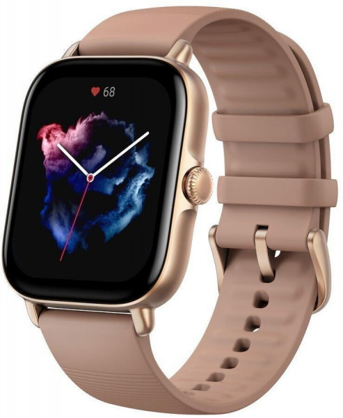 Amazfit GTS 3 Smartwatch Terra Rosa Touch Bluetooth Android iOS GPS 1.75" 42mm