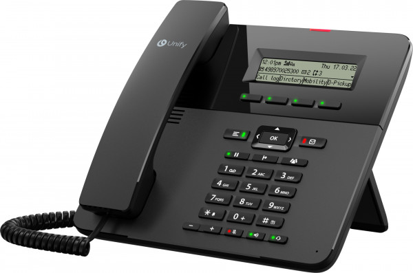 Unify OpenScape Desk Phone CP210 CUC581 Schwarz SIP Telefon 3,4" LCD PoE USB