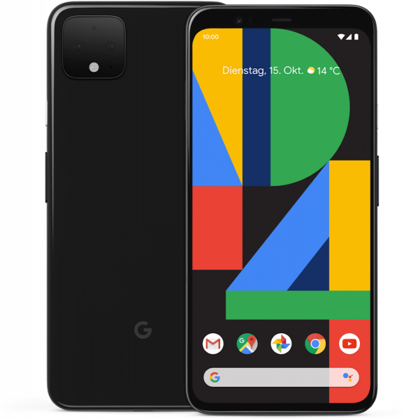 Google Pixel 4 schwarz 64GB LTE Android Smartphone 5,7" OLED Display 16 MPX eSim