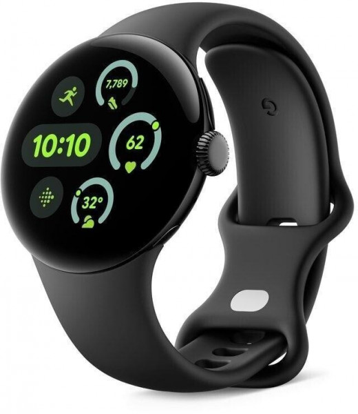 Google Pixel Watch 3 Smartwatch 45mm WLAN NFC Black Android 4G eSIM 32GB Touch