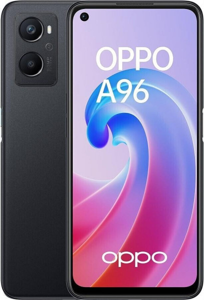 OPPO A96 8GB/128GB Schwarz 4G Android 6.59" FHD+ Display IP54 USB-C Dual-SIM GPS