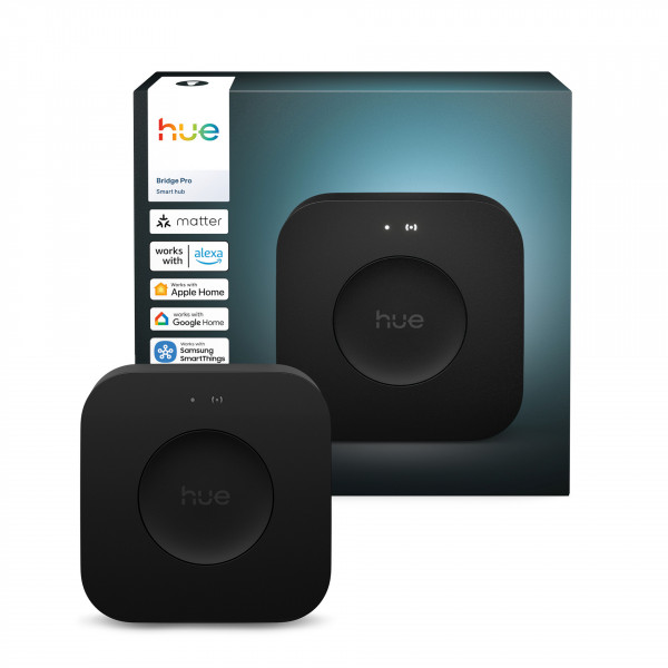 Philips Hue Bridge EU V3 Smart Home Schwarz WLAN Beleuchtung Alexa Siri Google