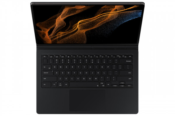 Samsung Book Cover Keyboard für Galaxy Tab S8 Ultra Schwarz Tastaturhülle Tasche