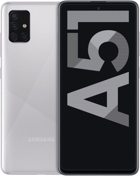 Samsung A515F Galaxy A51 DualSim 128 GB Anrdoid Smartphone Silber 6,5" AMOLED