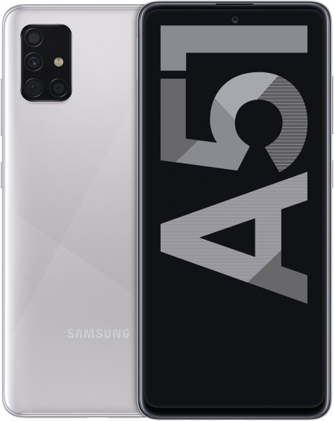 Samsung A515F Galaxy A51 128 GB Silber 4G/LTE Android Smartphone 6,5" Dual SIM