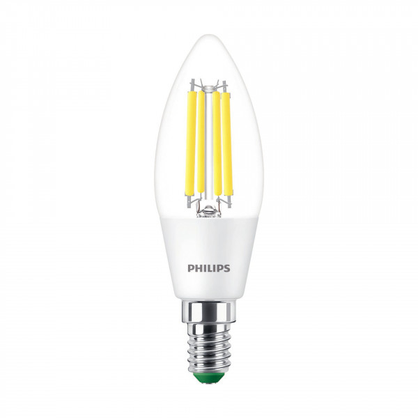 Philips Classic LED-A-Label Lampe 40W Klar neutralweiß Kerze ultraeffizient E27
