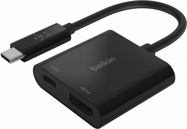 Belkin USB-C auf HDMI-Adapter schwarz 4K Ultra-HD Video 60W Power Delivery