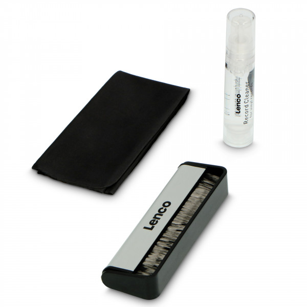 LENCO TTA-3IN1 schwarz Reinigungsset bestehend aus Bürste Tuch Cleaner