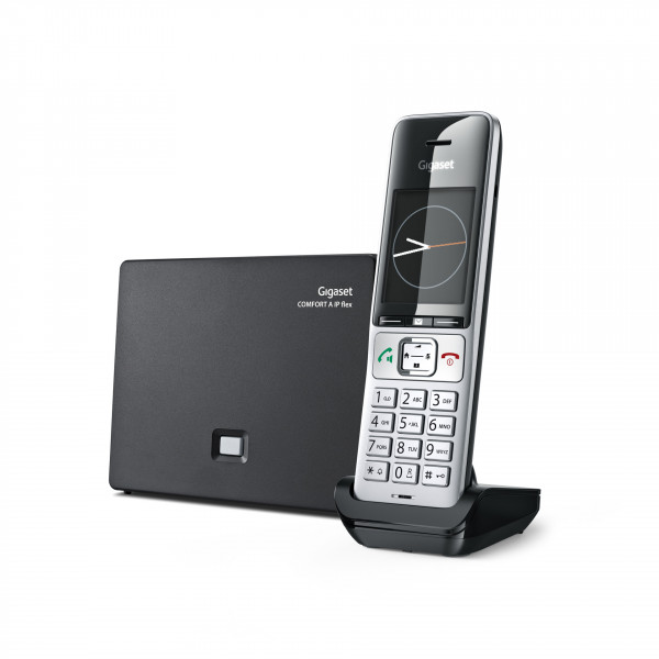 Gigaset COMFORT 500A IP flex DECT Mobilteil Basisstation inklusive Ladeschale