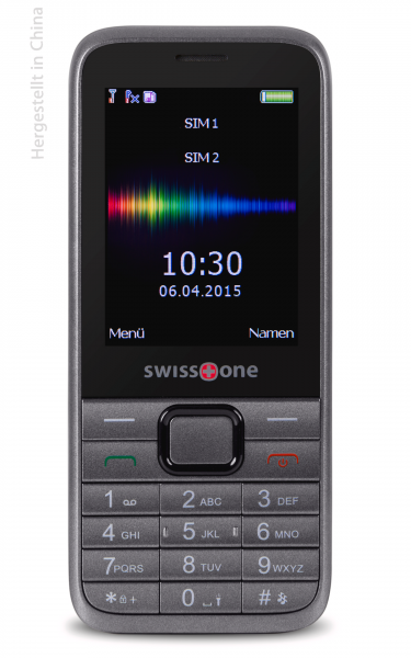 swisstone SC 560 Feature Phone Grau GSM Dual SIM Bluetooth 1,3 MP FM Radio 2,4"