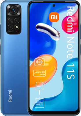 Xiaomi Redmi Note 11S 4G 128GB Blau Android Smartphone 6,43 AMOLED 108MP 6GB RAM