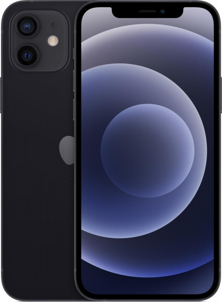Apple iPhone 12 5G 64GB schwarz IP68 6.1"OLED iOS WLAN Bluetooth Dual-SIM eSIM