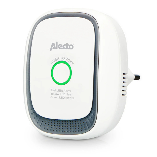 ALECTO GA11 - Gasmelder Weiß Sensor Warnung vor Erdgas (Methan) Netzstrom