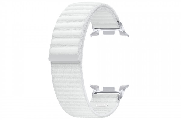 Samsung Fabric Band S/M weiß Wechselarmband für Galaxy Watch8/Watch8 Classic
