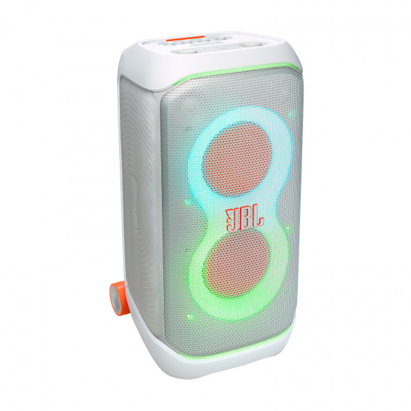 JBL PartyBox Stage320 Weiß Lautsprecher Bluetooth USB AUX In IPX4 16.5kg App MP3