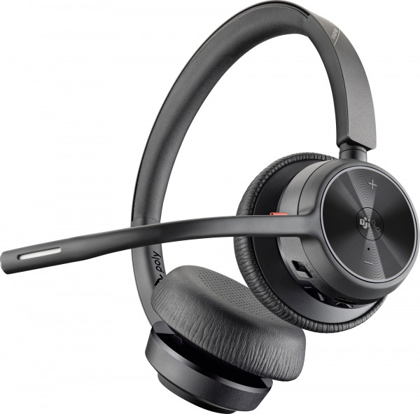 Poly Bluetooth Headset Voyager 4320 UC Stereo USB-C Teams Schwarz OnEar/Überkopf