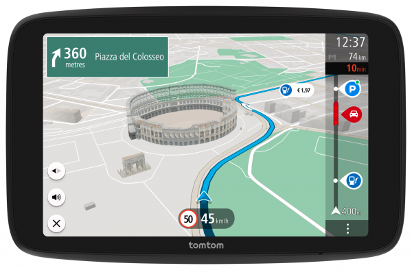 TomTom Go Superior 7" Schwarz Navigationsgerät MSH 32GB USB-C Wi-Fi Touchdisplay